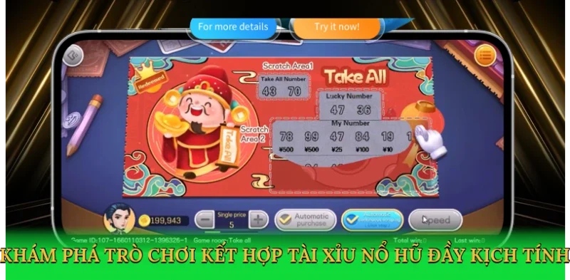 Khám phá trò chơi kết hợp Tài xỉu nổ hũ đầy kịch tính